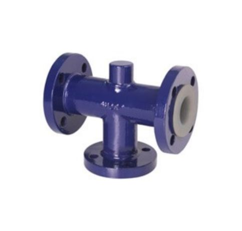 MS PFA Lined Reducing Tee in ahmedabad